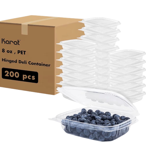 Karat 8oz clamshell containers 200 count